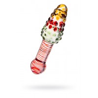 Двусторонний фаллоимитатор Sexus Glass, стекло, прозрачный, 17,5 см