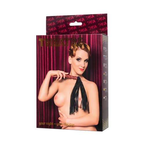 Флоггер TOYFA Theatre из материала с 3d эффектом, красный