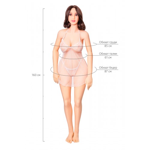 Кукла реалистичная Jia, TPE, телесная, 160 см