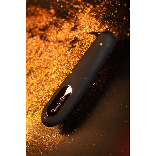 Нереалистичный вибратор WANAME D-SPLASH TSUNAMI, силикон, чёрный, 18,3 см