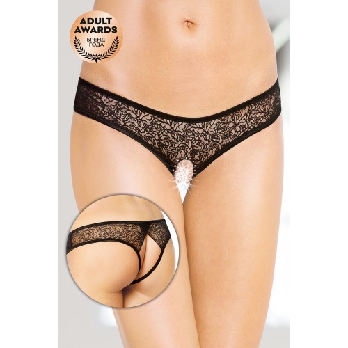 Трусики открытые SoftLine Collection, черный, M/L
