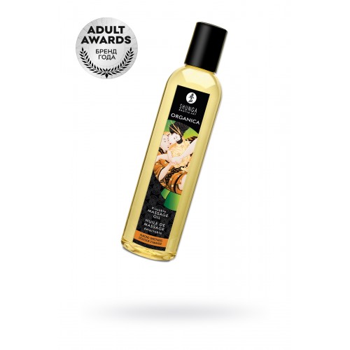 Масло для массажа Shunga Organica Almond Sweetness, натуральное, возбуждающее, с ароматом миндаля, 250 мл