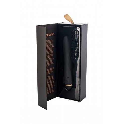 МЯГКАЯ вакуумная упаковка нереалистичный вибратор WANAME D-SPLASH  Storm, Силикон, Чёрный, 22,5 см