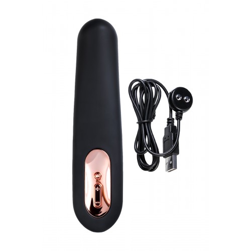 Нереалистичный вибратор WANAME D-SPLASH TSUNAMI, силикон, чёрный, 18,3 см