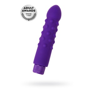 Нереалистичный вибратор TOYFA A-Toys, силикон, фиолетовый, 17 см (иной угол)