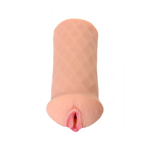Мастурбатор реалистичный KOKOS ELEGANCE.007 с вибрацией, TPR, телесный, 16 см