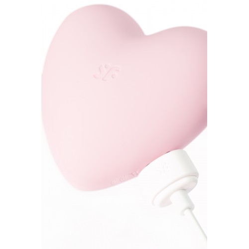 Вакуум-волновой бесконтактный стимулятор клитора Satisfyer Cutie Heart, силикон, розовый