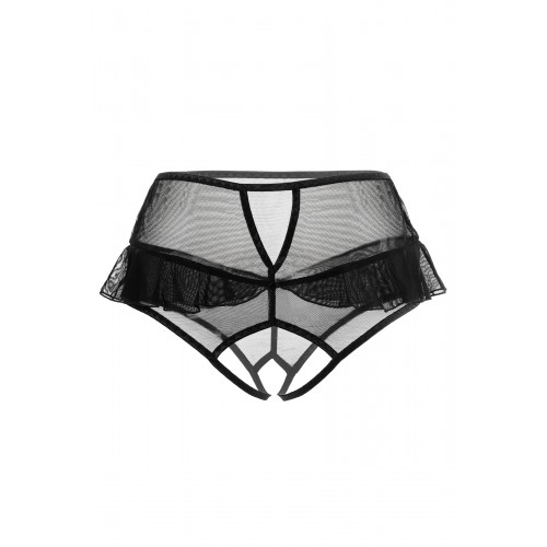 Эротические трусики с высокой посадкой Erolanta Lana, черные (42-44)