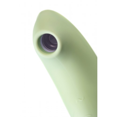 Вакуум-волновой бесконтактный стимулятор клитора Satisfyer Twirling Pro, силикон, зеленый
