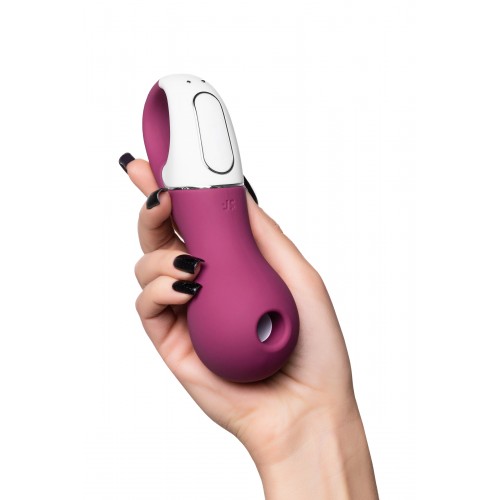 Вакуум-волновой бесконтактный стимулятор клитора Satisfyer Lucky Libra, силикон, красный, 15,7 см