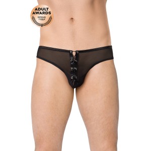 Трусы мужские на шнуровке SoftLine Collection, чёрный, XL (иной угол)