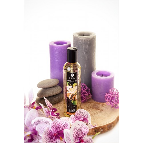 Масло для массажа Shunga Organica Almond Sweetness, натуральное, возбуждающее, с ароматом миндаля, 250 мл