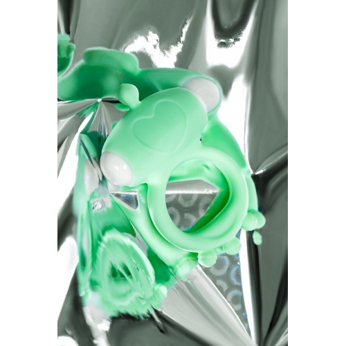 Виброкольцо на пенис A-Toys by TOYFA Fowd, силикон, зеленое, Ø 2,6 см