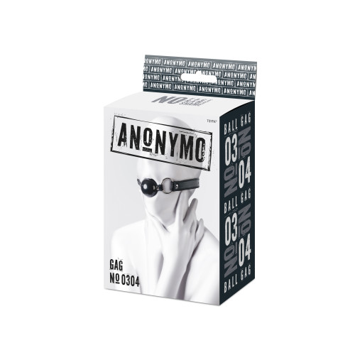 Кляп Anonymo #0304, TPR, черный, 64 см