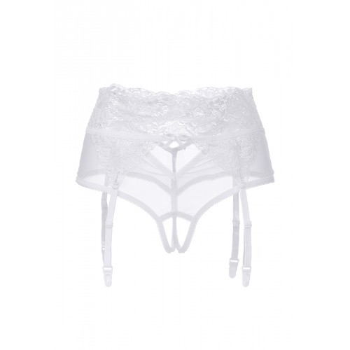 Эротические трусики-пояс Erolanta Lingerie Collection с высокой посадкой, белые (46-48)