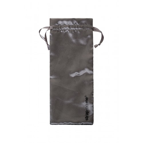 Ремневой нереалистичный страпон на присоске Strap-on-me, L, силикон, черный, 19 см