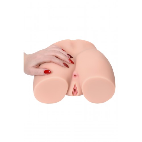 Мастурбатор реалистичный с вибрацией и ротацией  KOKOS Cherry, TPR, телесный, 22 см