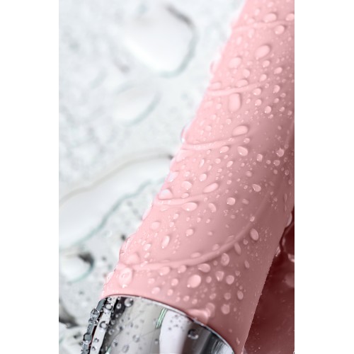 Вибратор с функцией нагрева и пульсирующими шариками PHYSICS FAHRENHEIT, силикон, розовый, 19 см