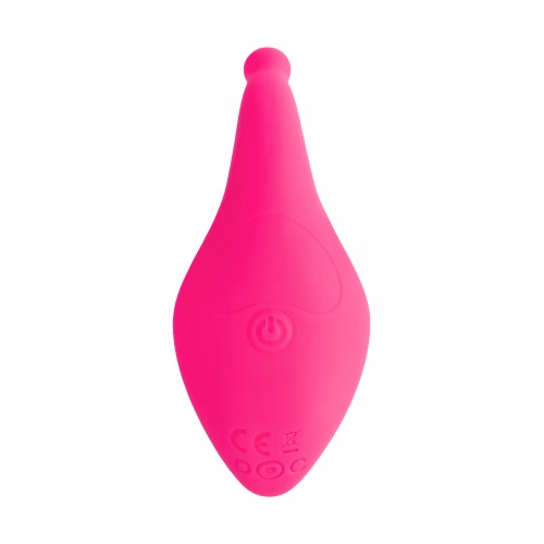 Клиторальный вибратор в трусики JOS Pansy, силикон, розовый, 8 см