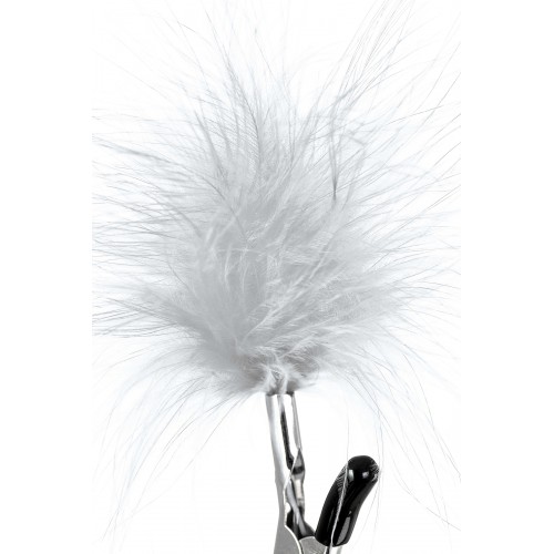 Зажимы для сосков TOYFA Theatre, металл с пухом