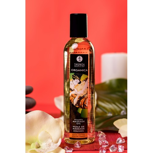 Масло для массажа Shunga Organica Almond Sweetness, натуральное, возбуждающее, с ароматом миндаля, 250 мл