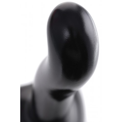 Ремневой нереалистичный страпон Strap-on-me, P&G SPOT, XL, силикон, черный, 19,8 см.
