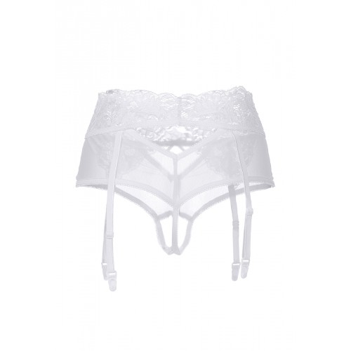 Эротические трусики-пояс Erolanta Lingerie Collection с высокой посадкой, белые (46-48)