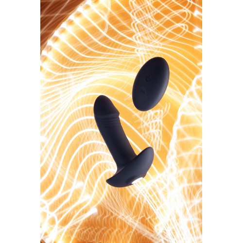 Стимулятор простаты PPP Enkakuzeccho DEEP ANAL VIBE, силикон, черный, 10,2 см