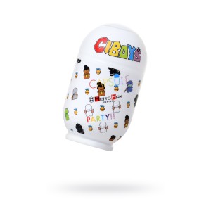 Мастурбатор нереалистичный, CAPSULE Party, MensMax, TPE, прозрачный, 9 см (иной угол)