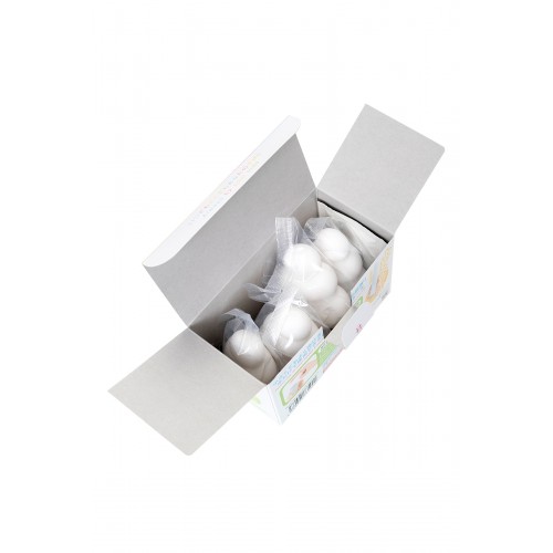 Мастурбатор нереалистичный MensMax Pucchi Set Box Variety, TPE, белый, 6,5 см