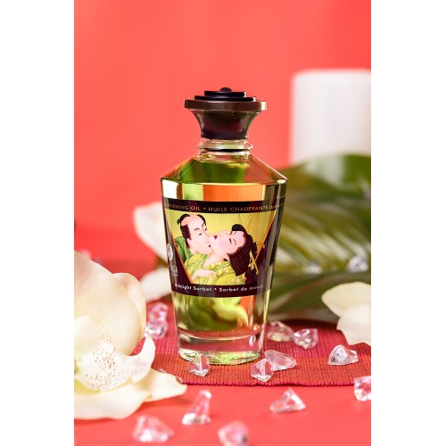 Масло для массажа Shunga Midnight Sorbet, разогревающее, с ароматом щербета, 100 мл