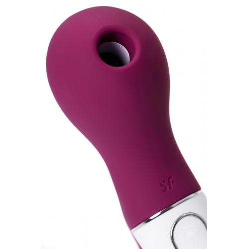 Вакуум-волновой бесконтактный стимулятор клитора Satisfyer Lucky Libra, силикон, красный, 15,7 см
