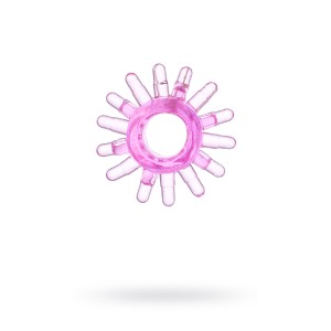 Эрекционное кольцо TOYFA, TPE, розовый (иной угол)
