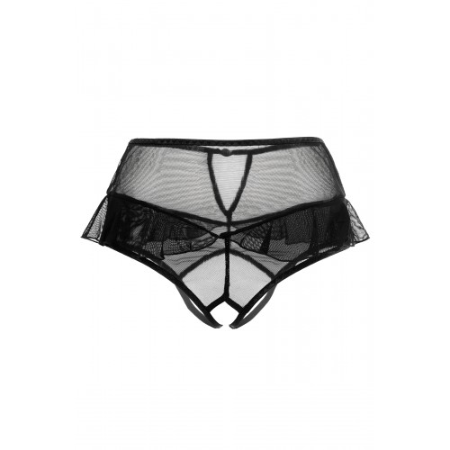 Эротические трусики с высокой посадкой Erolanta Lana, черные (42-44)