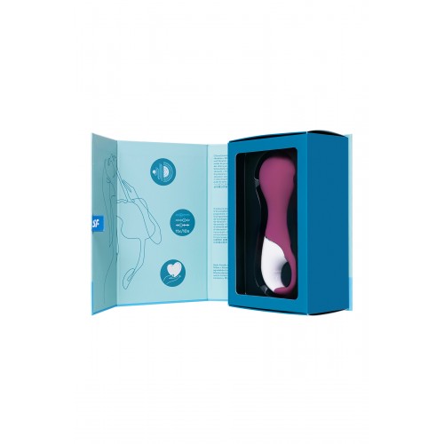 Вакуум-волновой бесконтактный стимулятор клитора Satisfyer Lucky Libra, силикон, красный, 15,7 см