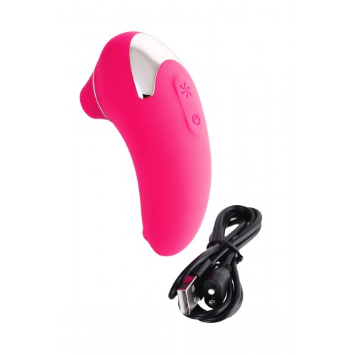 Вакуум-волновой бесконтактный стимулятор клитора LEROINA by TOYFA Laly, силикон, розовый, 10 см