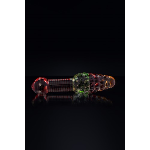 Двусторонний фаллоимитатор Sexus Glass, стекло, прозрачный, 17,5 см