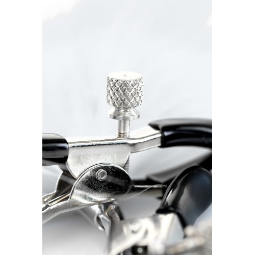 Зажимы для сосков TOYFA Theatre, металл с пухом