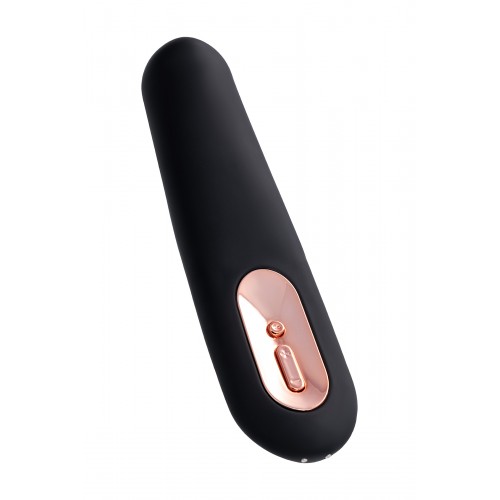 Нереалистичный вибратор WANAME D-SPLASH TSUNAMI, силикон, чёрный, 18,3 см