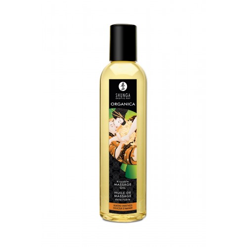 Масло для массажа Shunga Organica Almond Sweetness, натуральное, возбуждающее, с ароматом миндаля, 250 мл