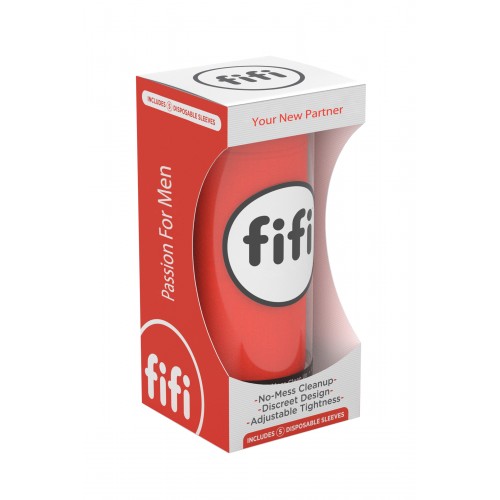 Мастурбатор нереалистичный FIFI MALE, текстиль, красный