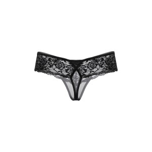 Трусики кружевные SoftLine Collection, черный, S/M (иной угол)