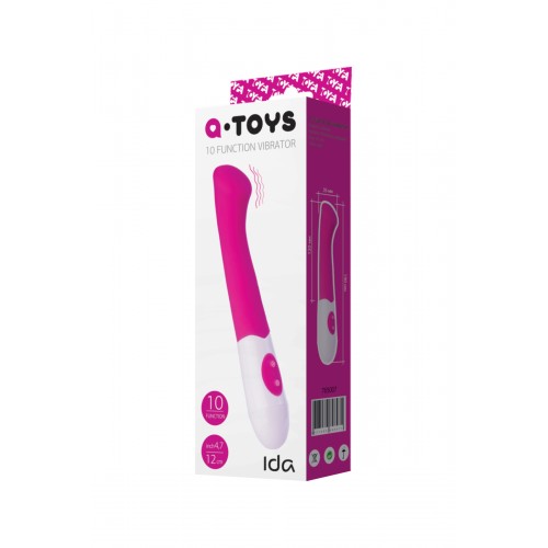 Стимулятор точки G TOYFA A-Toys  Ida, Силикон, Розовый, 19 см