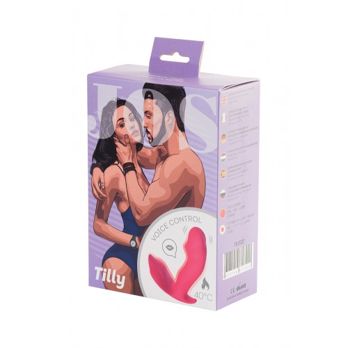 Стимулятор точки G с голосовым управлением JOS TILLY, силикон, розовый, 11 см