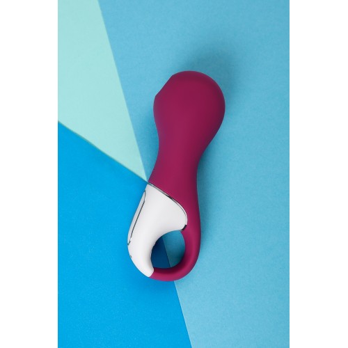 Вакуум-волновой бесконтактный стимулятор клитора Satisfyer Lucky Libra, силикон, красный, 15,7 см