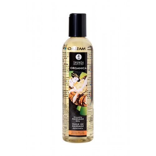 Масло для массажа Shunga Organica Almond Sweetness, натуральное, возбуждающее, с ароматом миндаля, 250 мл