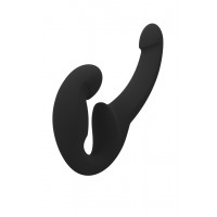 Анатомический безремневой страпон Fun Factory SHARE LITE, силикон, черный