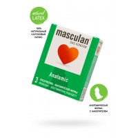 Презервативы masculan Anatomic №3, анатомической формы, 5,3 см, 18,5 см, 3 шт