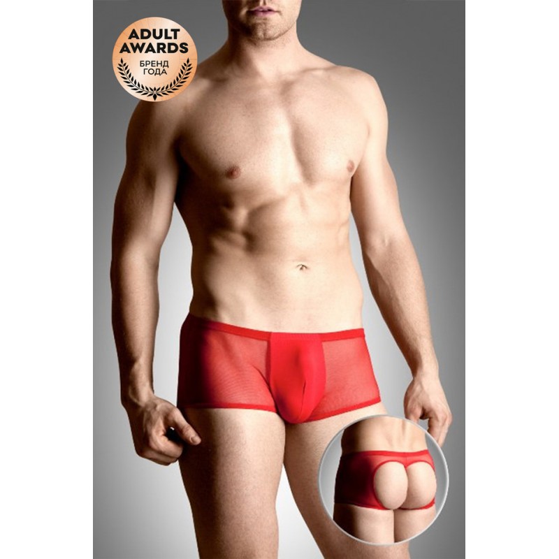 Шорты мужские с открытыми ягодицами SoftLine Collection, красный, M/L