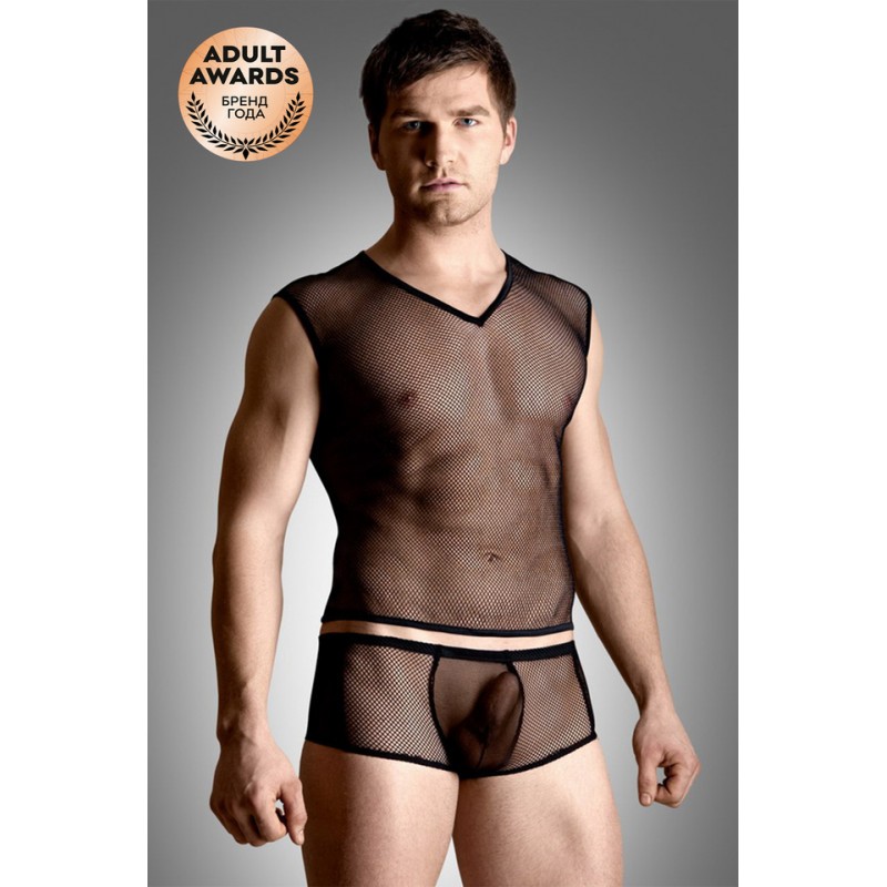 Костюм-сетка мужской SoftLine Collection, черный-M/L